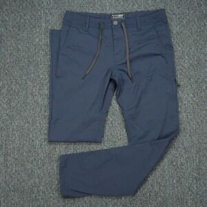 686 Pants Mens 32x32 Blue Everywhere Slim Fit Stretch Lined Zip Pocket